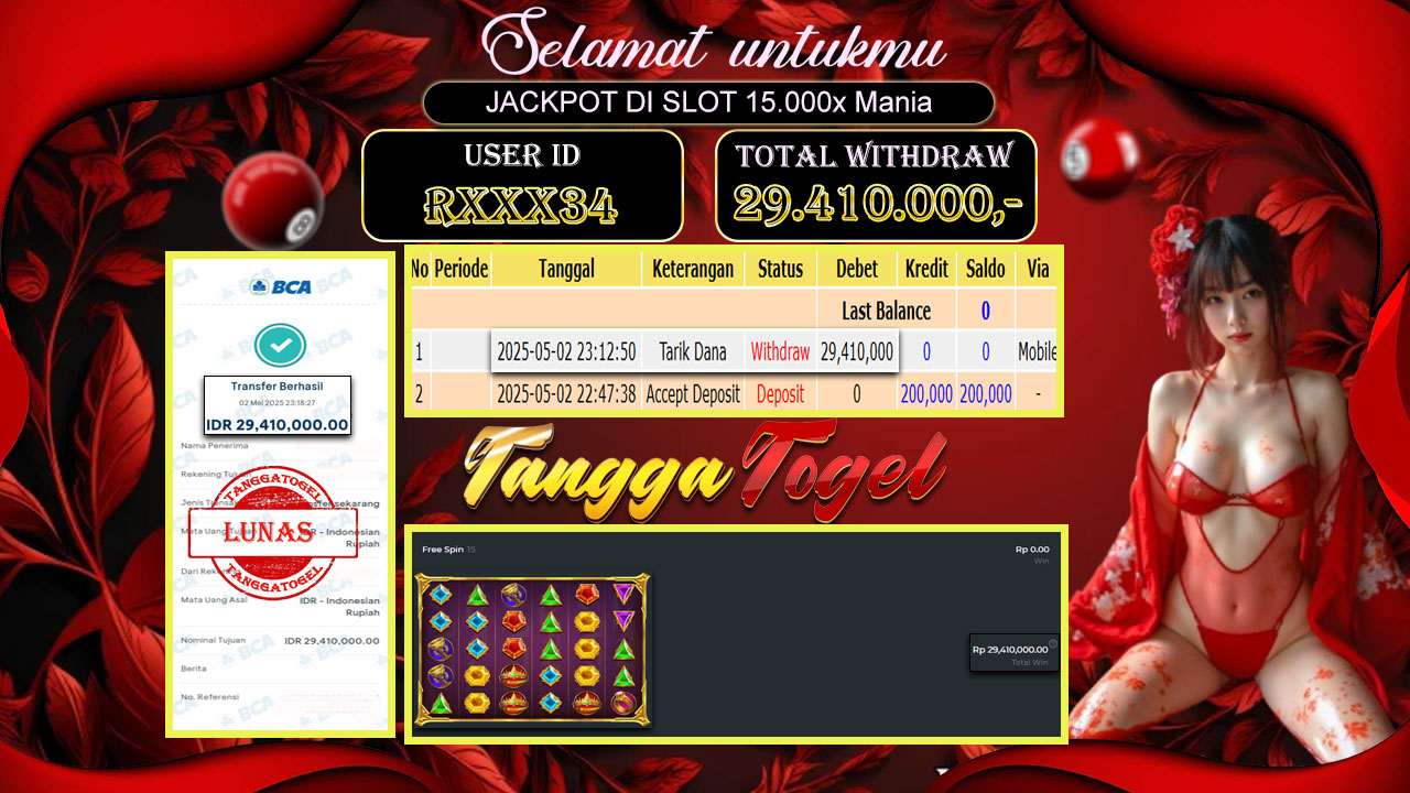 Bukti Jackpot Slot