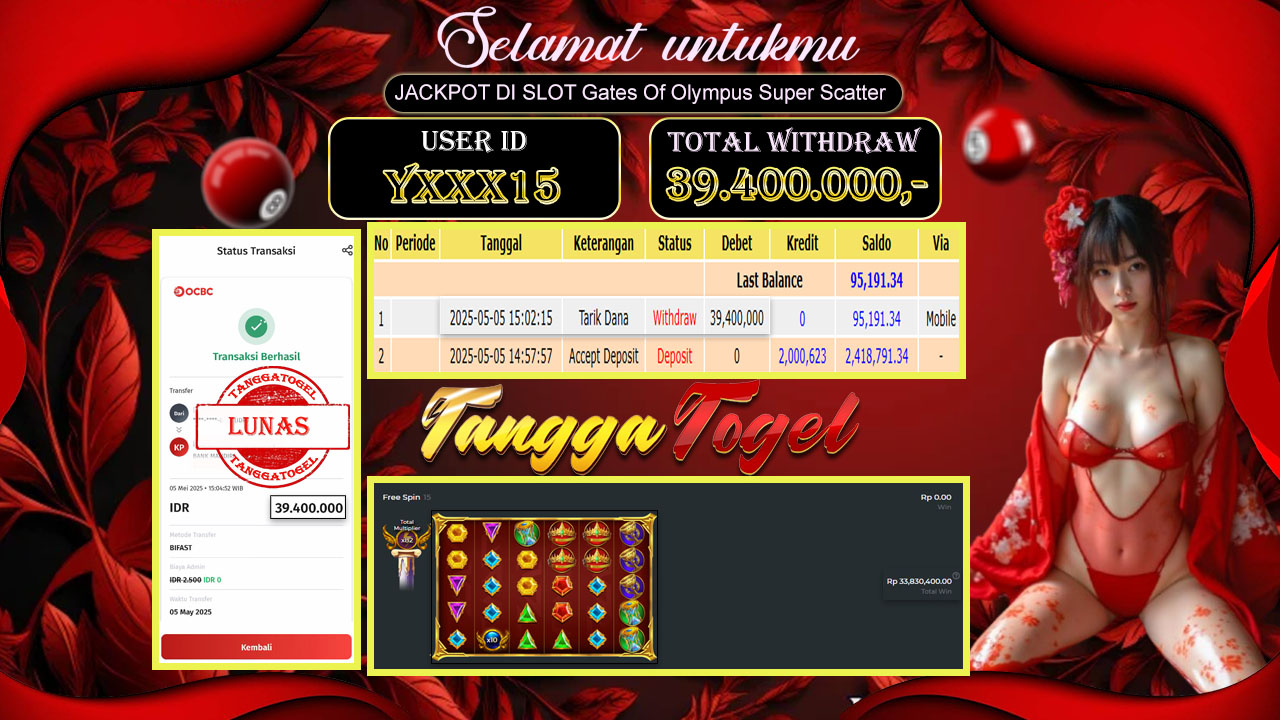 Bukti Jackpot Slot