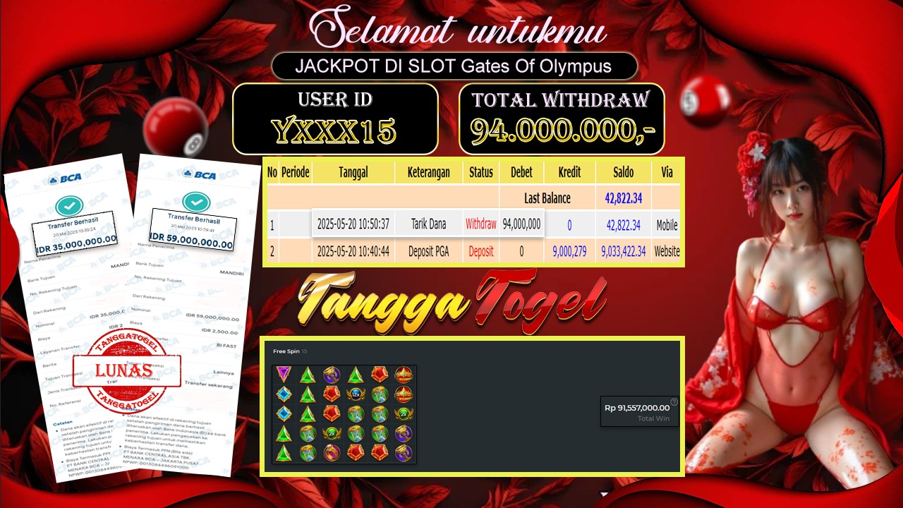 Bukti Jackpot Slot