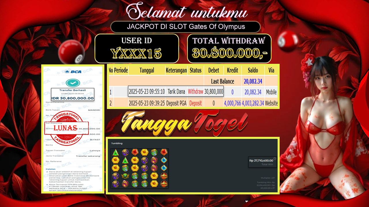 Bukti Jackpot Slot