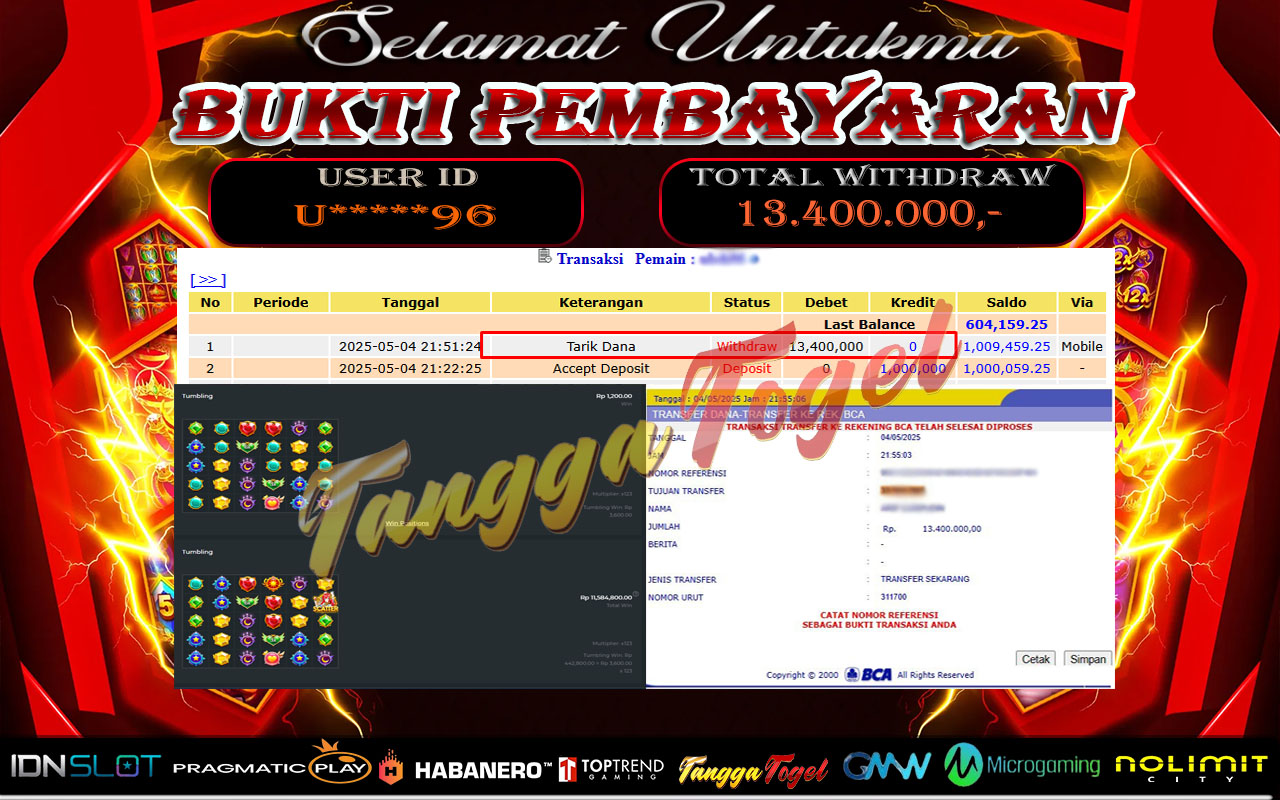 Bukti Jackpot Slot