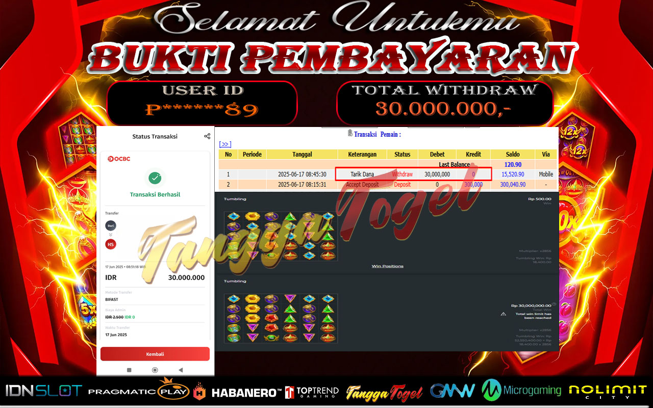 Bukti Jackpot Slot