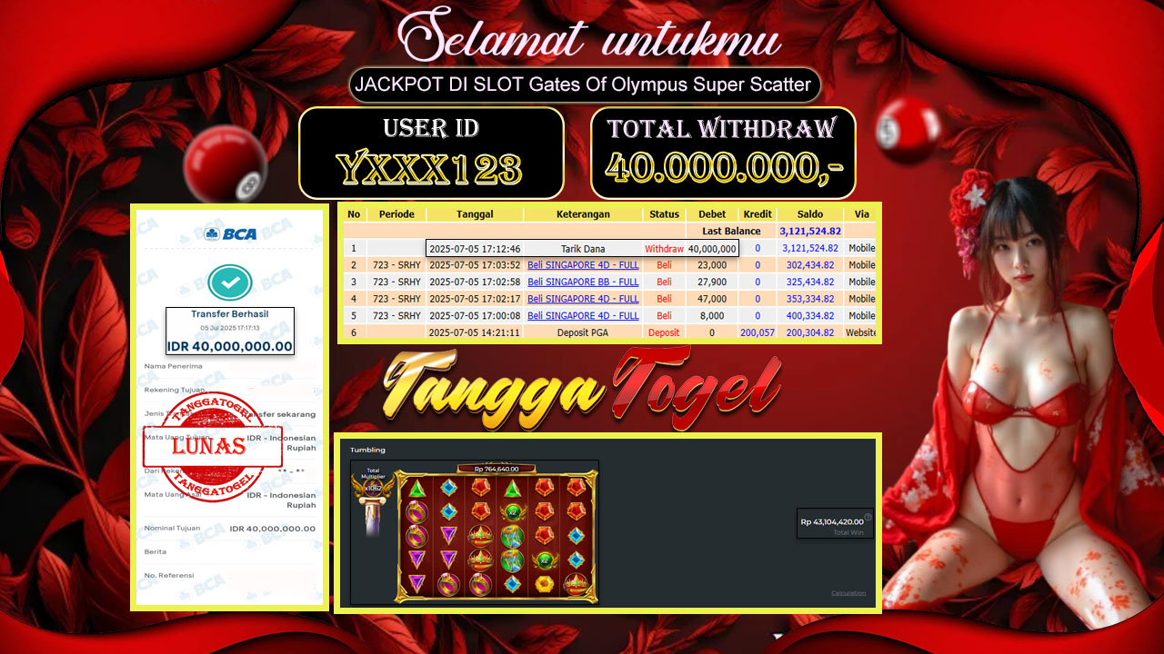 Bukti Jackpot Slot