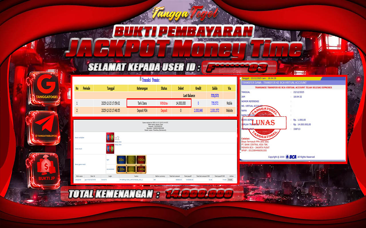 Bukti Jackpot